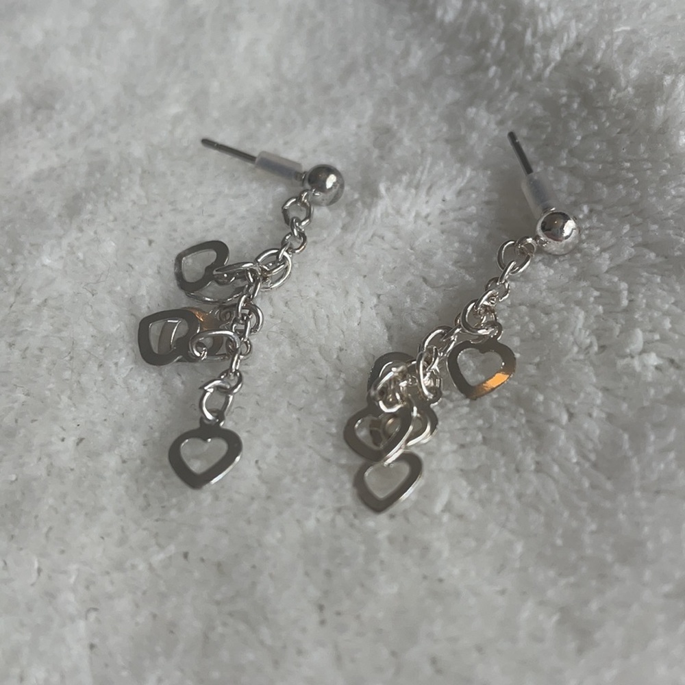 Cute heart shaped earrings